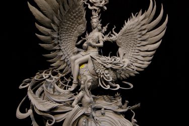 Resin Figure Kit Dragon Queen Miniature Garage Resin Kit 